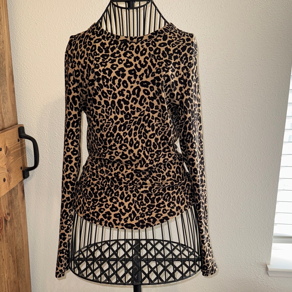 No Boundaries Animal Print Long Sleeve Top